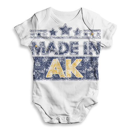 Made In AK Alaska Baby Unisex ALL-OVER PRINT Baby Grow Bodysuit