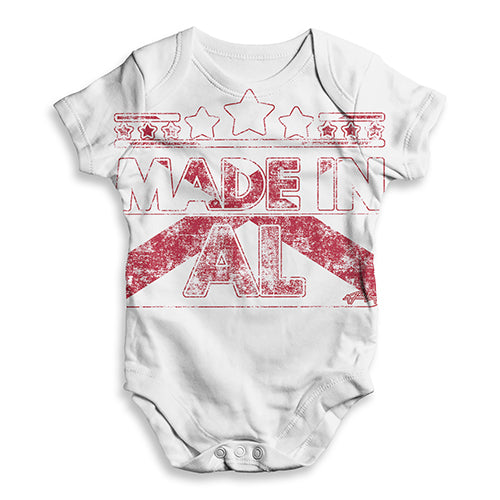 Made In AL Alabama Baby Unisex ALL-OVER PRINT Baby Grow Bodysuit