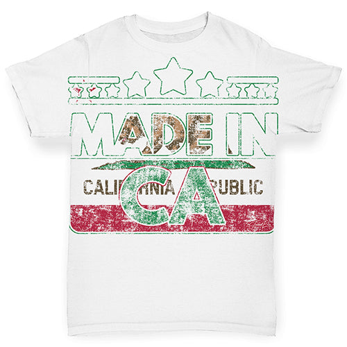 Made In CA California Baby Toddler ALL-OVER PRINT Baby T-shirt
