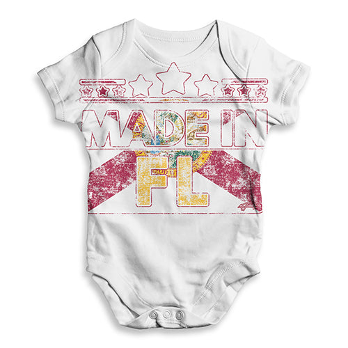 Made In FL Florida Baby Unisex ALL-OVER PRINT Baby Grow Bodysuit
