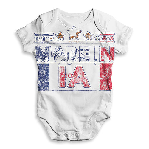 Made In IA Iowa Baby Unisex ALL-OVER PRINT Baby Grow Bodysuit