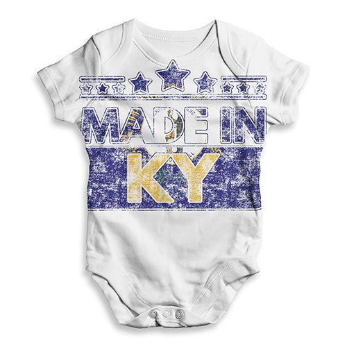 Made In KY Kentucky Baby Unisex ALL-OVER PRINT Baby Grow Bodysuit
