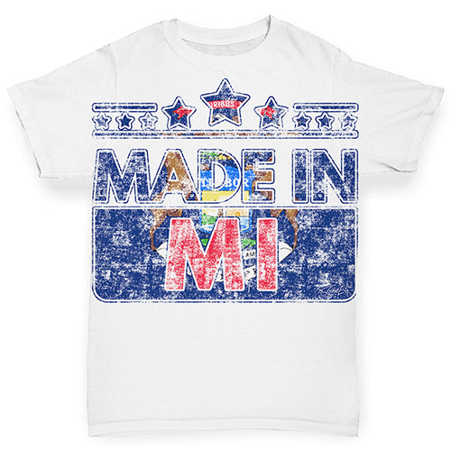 Made In MI Michigan Baby Toddler ALL-OVER PRINT Baby T-shirt
