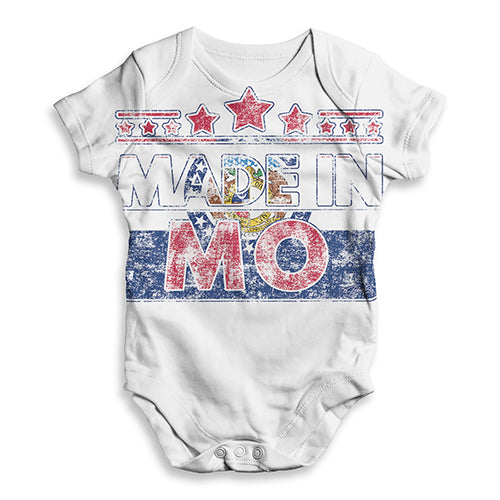 Made In MO Missouri Baby Unisex ALL-OVER PRINT Baby Grow Bodysuit