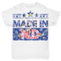 Made In ND North Dakota Baby Toddler ALL-OVER PRINT Baby T-shirt