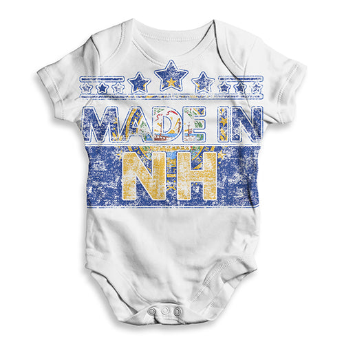 Made In NH New Hampshire Baby Unisex ALL-OVER PRINT Baby Grow Bodysuit