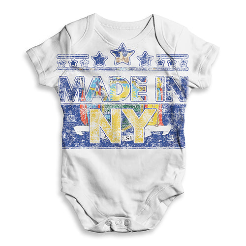 Made In NY New York Baby Unisex ALL-OVER PRINT Baby Grow Bodysuit