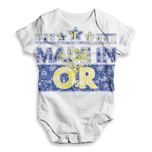 Made In OR Oregon Baby Unisex ALL-OVER PRINT Baby Grow Bodysuit