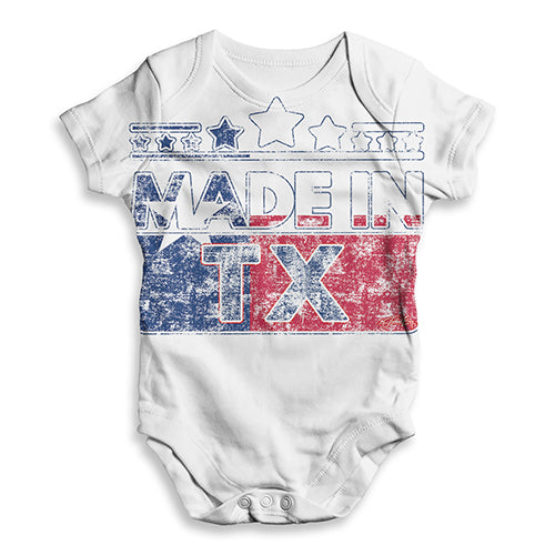 Made In TX Texas Baby Unisex ALL-OVER PRINT Baby Grow Bodysuit