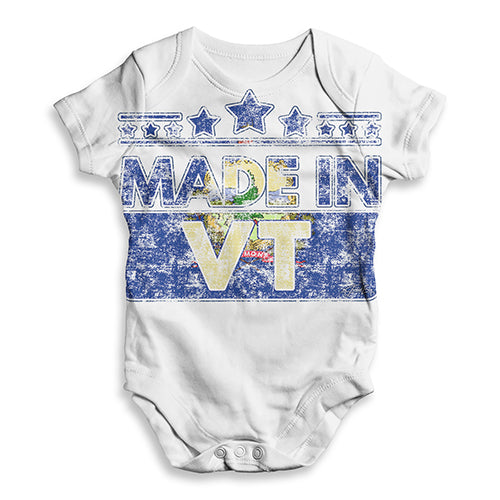 Made In VT Vermont Baby Unisex ALL-OVER PRINT Baby Grow Bodysuit