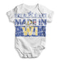 Made In WI Wisconsin Baby Unisex ALL-OVER PRINT Baby Grow Bodysuit