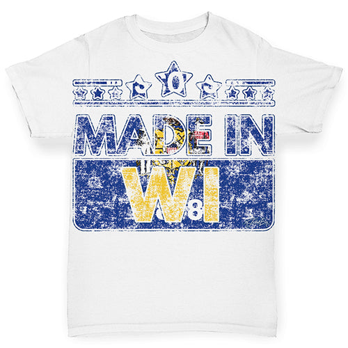 Made In WI Wisconsin Baby Toddler ALL-OVER PRINT Baby T-shirt