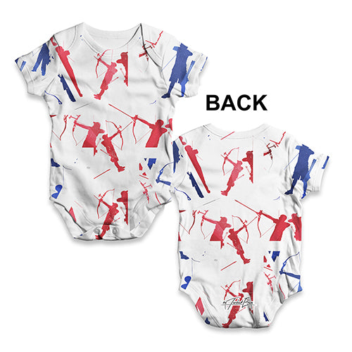 GB Archery Silhouette Baby Unisex ALL-OVER PRINT Baby Grow Bodysuit