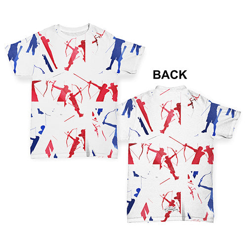 GB Archery Silhouette Baby Toddler ALL-OVER PRINT Baby T-shirt