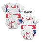 GB Fencing Silhouette Baby Unisex ALL-OVER PRINT Baby Grow Bodysuit