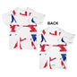 GB Fencing Silhouette Baby Toddler ALL-OVER PRINT Baby T-shirt