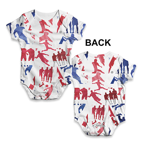 GB Football Silhouette Baby Unisex ALL-OVER PRINT Baby Grow Bodysuit