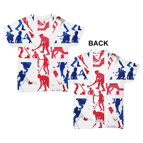 GB Hockey Silhouette Baby Toddler ALL-OVER PRINT Baby T-shirt