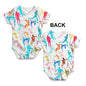 Athletics Rainbow Silhouette Baby Unisex ALL-OVER PRINT Baby Grow Bodysuit