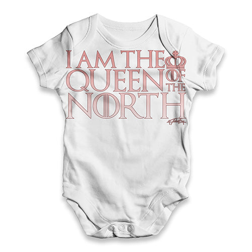 I Am Queen Of The North Baby Unisex ALL-OVER PRINT Baby Grow Bodysuit