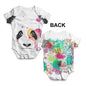 Watercolour Panda Face Baby Unisex ALL-OVER PRINT Baby Grow Bodysuit