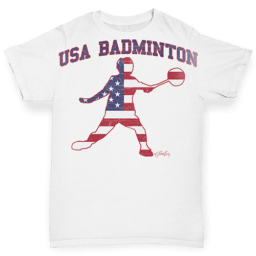 USA Badminton Baby Toddler ALL-OVER PRINT Baby T-shirt
