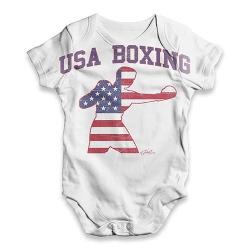 USA Boxing Baby Unisex ALL-OVER PRINT Baby Grow Bodysuit
