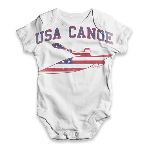 USA Canoe Baby Unisex ALL-OVER PRINT Baby Grow Bodysuit