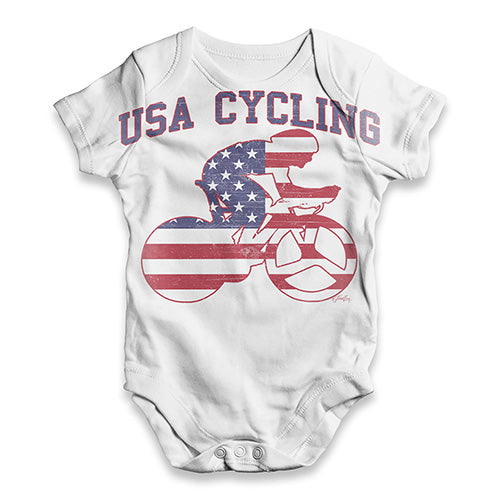 USA Cycling Baby Unisex ALL-OVER PRINT Baby Grow Bodysuit