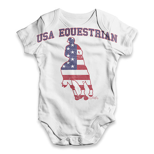 USA Equestrian Baby Unisex ALL-OVER PRINT Baby Grow Bodysuit