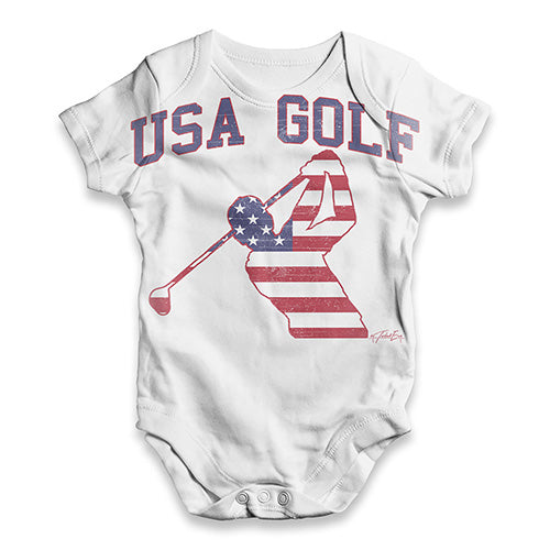 USA Golf Baby Unisex ALL-OVER PRINT Baby Grow Bodysuit