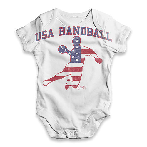 USA Handball Baby Unisex ALL-OVER PRINT Baby Grow Bodysuit