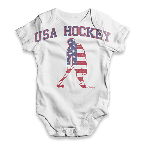 USA Hockey Baby Unisex ALL-OVER PRINT Baby Grow Bodysuit