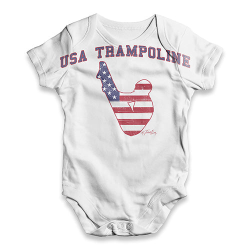 USA Trampolining Baby Unisex ALL-OVER PRINT Baby Grow Bodysuit