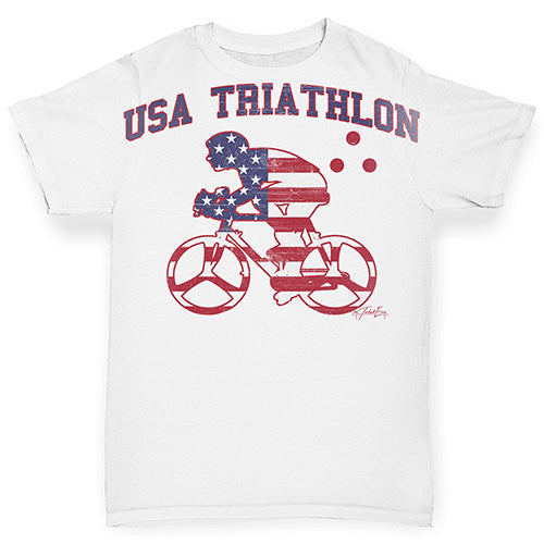 USA Triathlon Baby Toddler ALL-OVER PRINT Baby T-shirt