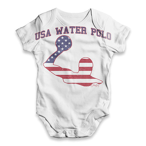 USA Water Polo Baby Unisex ALL-OVER PRINT Baby Grow Bodysuit