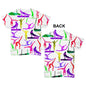 Artistic Gymnastics Rainbow Collage Baby Toddler ALL-OVER PRINT Baby T-shirt