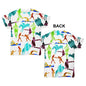 Modern Pentathlon Rainbow Collage Baby Toddler ALL-OVER PRINT Baby T-shirt