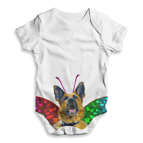 Doodle Dog Butterfly Baby Unisex ALL-OVER PRINT Baby Grow Bodysuit