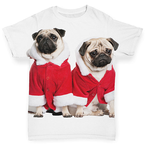 Christmas Pugs Santa Baby Toddler ALL-OVER PRINT Baby T-shirt