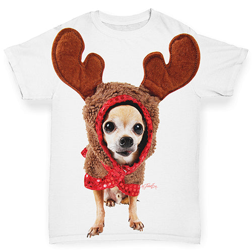 Christmas Reindeer Chihuahua Baby Toddler ALL-OVER PRINT Baby T-shirt