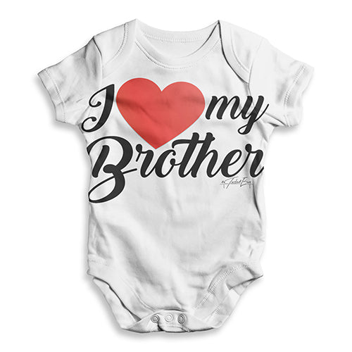 I Love My Brother Baby Unisex ALL-OVER PRINT Baby Grow Bodysuit