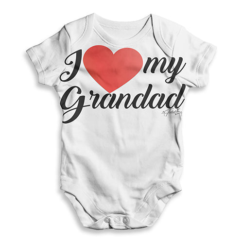 I Love My Grandad Baby Unisex ALL-OVER PRINT Baby Grow Bodysuit