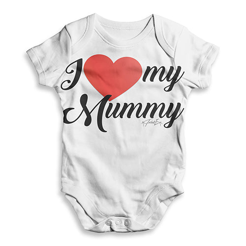 I Love My Mummy Baby Unisex ALL-OVER PRINT Baby Grow Bodysuit