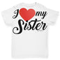 I Love My Sister Baby Toddler ALL-OVER PRINT Baby T-shirt