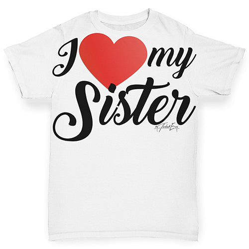 I Love My Sister Baby Toddler ALL-OVER PRINT Baby T-shirt