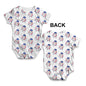 Cartoon Christmas Peppermint Candy Baby Unisex ALL-OVER PRINT Baby Grow Bodysuit