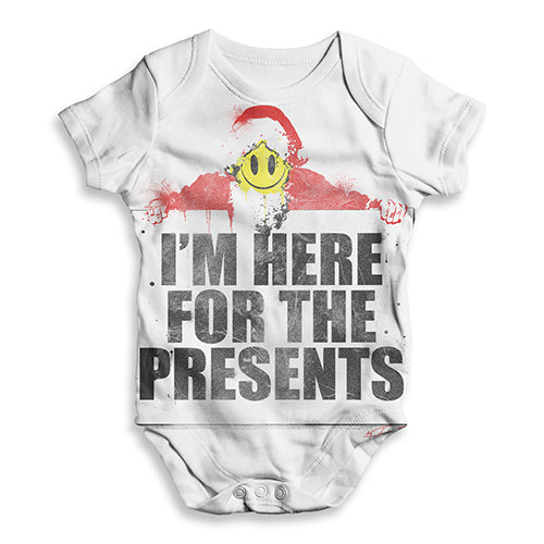 I'm Here For The Presents Baby Unisex ALL-OVER PRINT Baby Grow Bodysuit