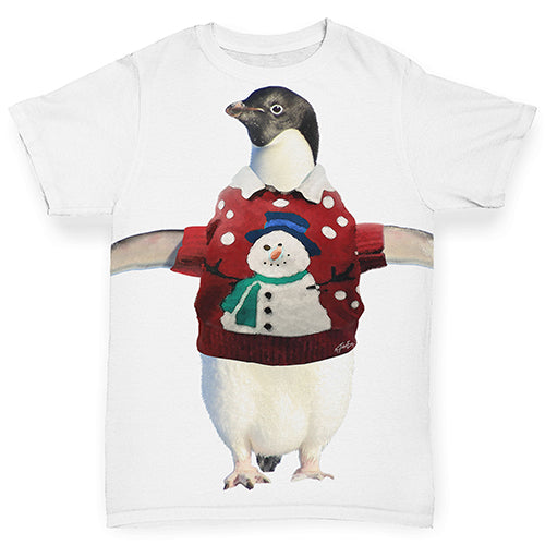 Penguin Christmas Jumper Baby Toddler ALL-OVER PRINT Baby T-shirt
