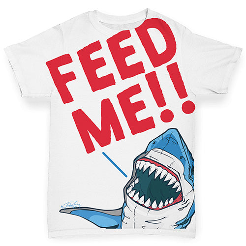 Feed Me Shark Baby Toddler ALL-OVER PRINT Baby T-shirt